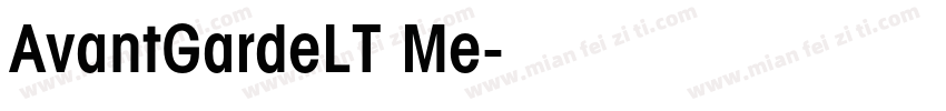 AvantGardeLT Me字体转换